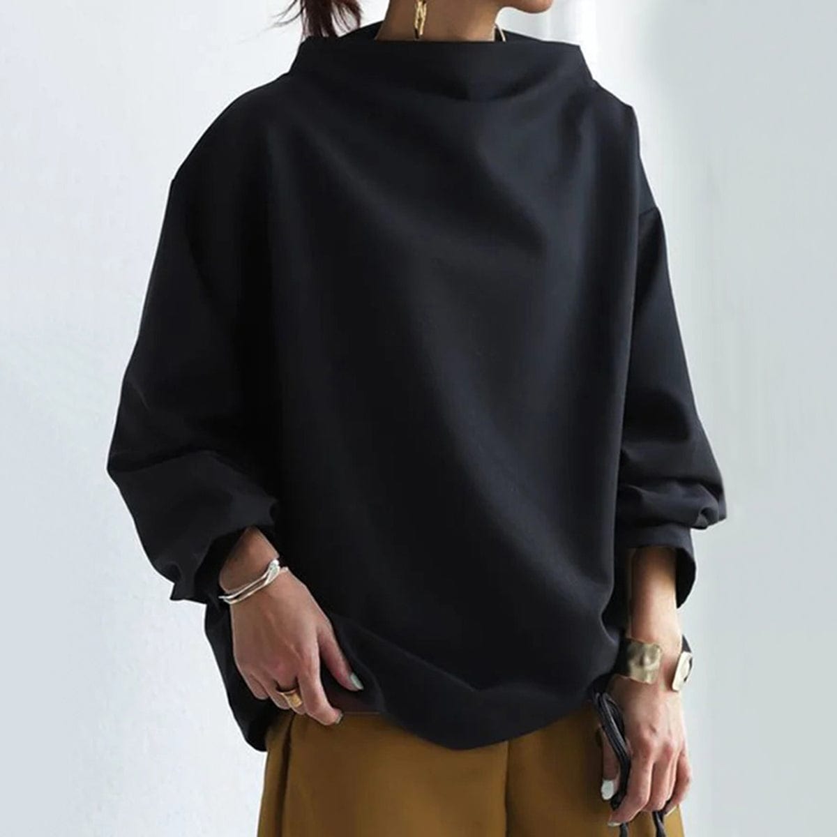 Christine | High-Neck Casual Top