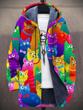 Leah - Luxurious, artistically inspired zip-up hoodie