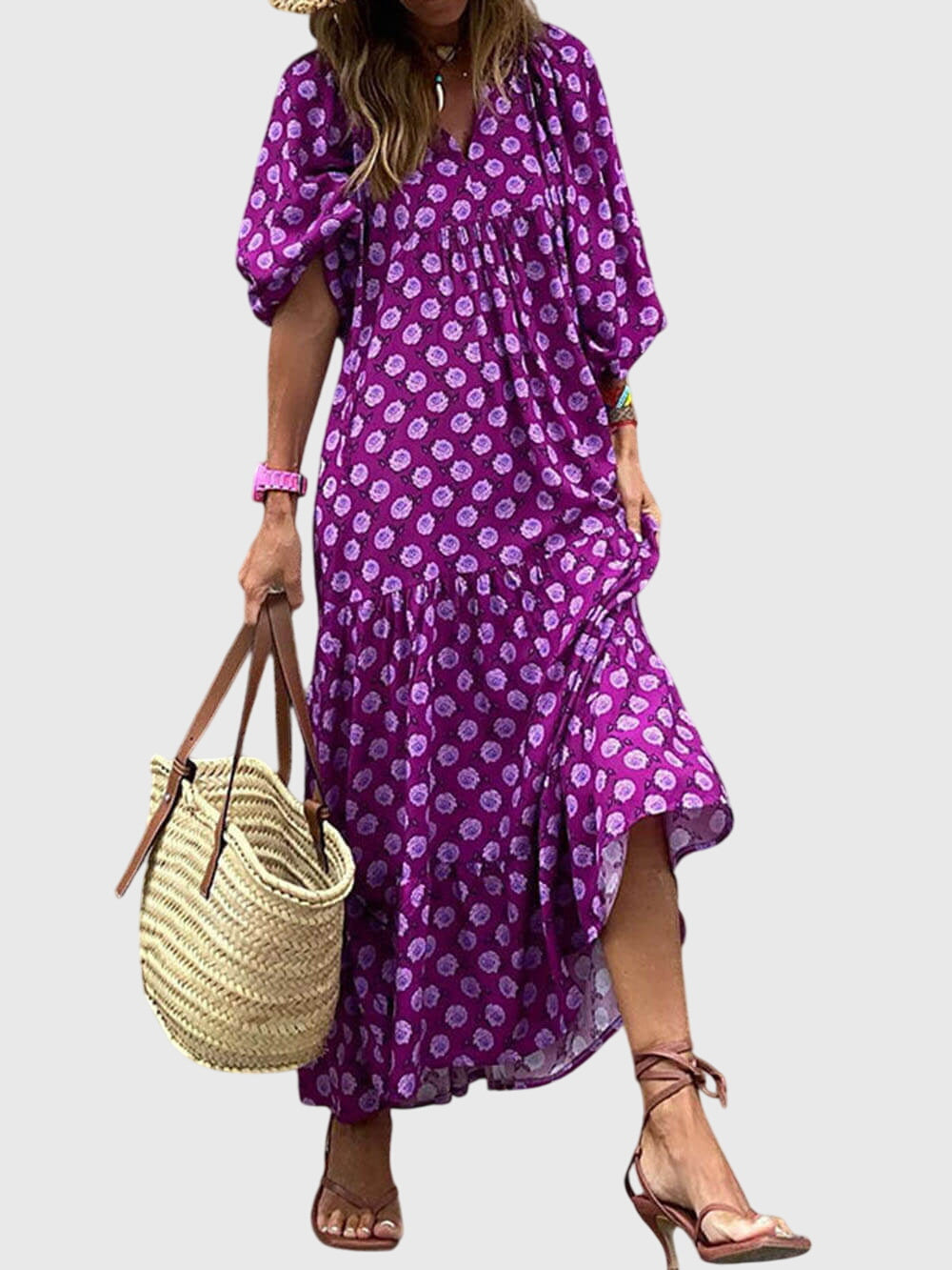 Dawn - Elegant wide maxi dress