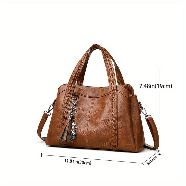 Mary Vintage Brown Handbag