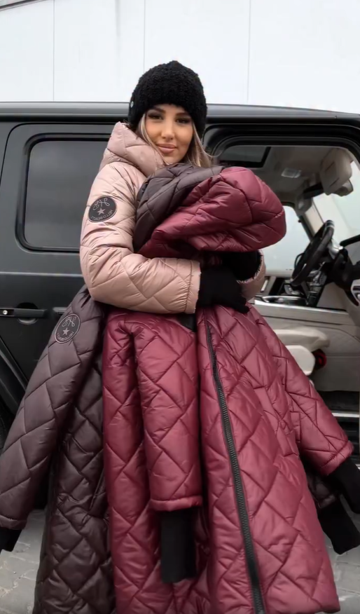 Fiona - Elegant Quilted Down Jacket with Hood