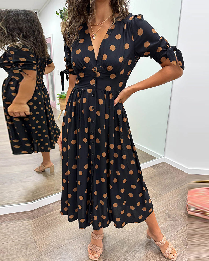 Dorthe | Elegant Dot Dress