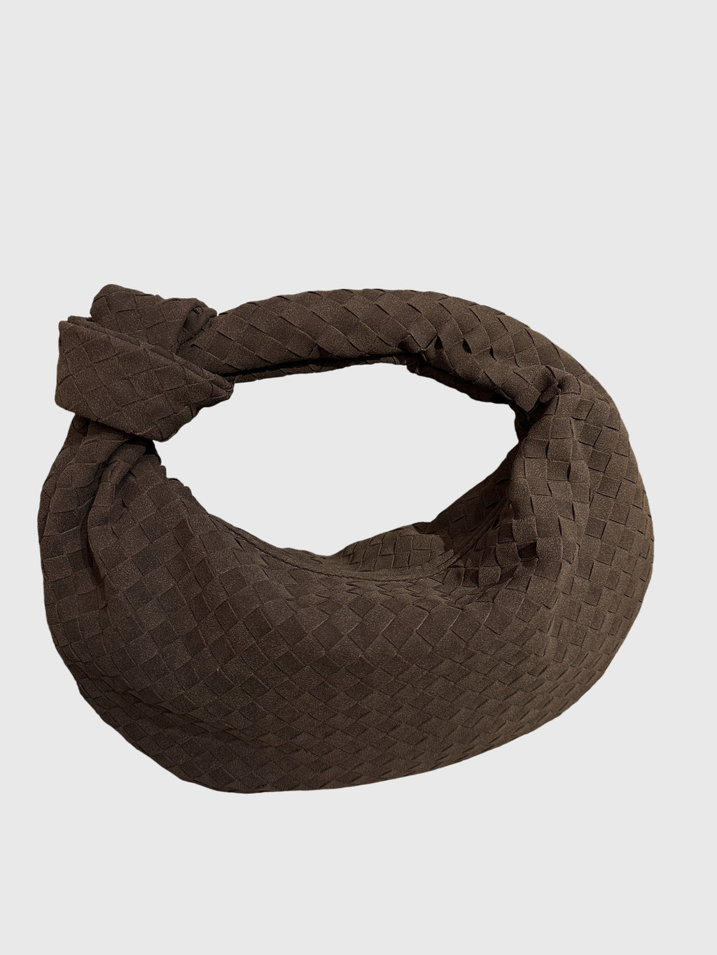 Celeste | Knotted Braided Medium Suede Bag