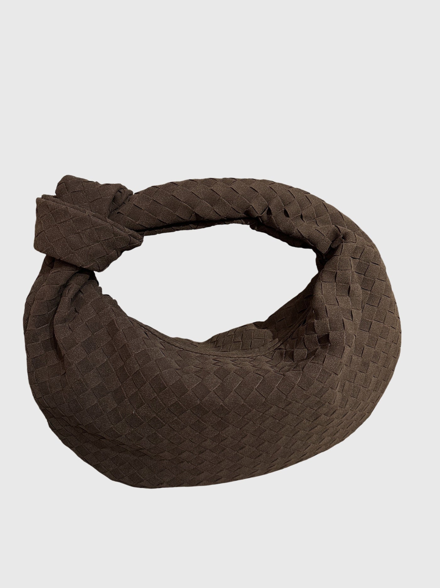 Celeste | Knotted Braided Medium Suede Bag