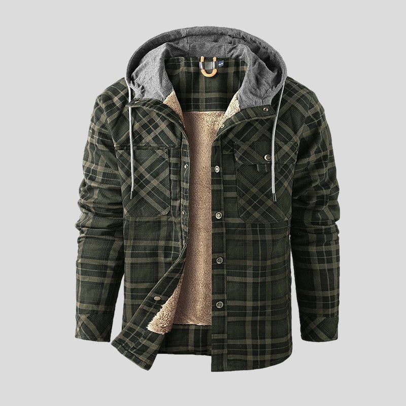 Michael | Checked Sherpa Jacket