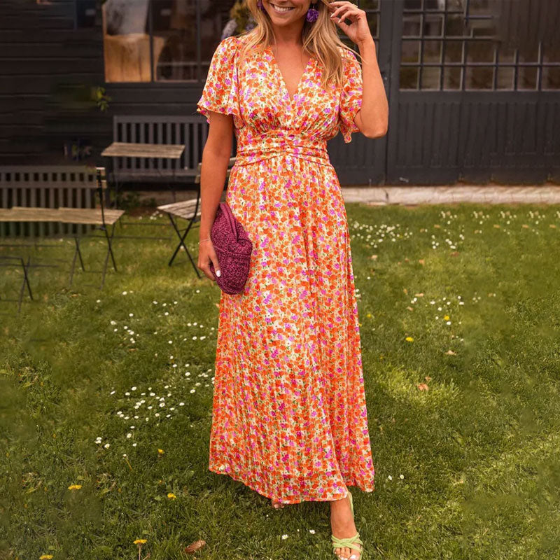 Emma - Classic V-Neck Dress