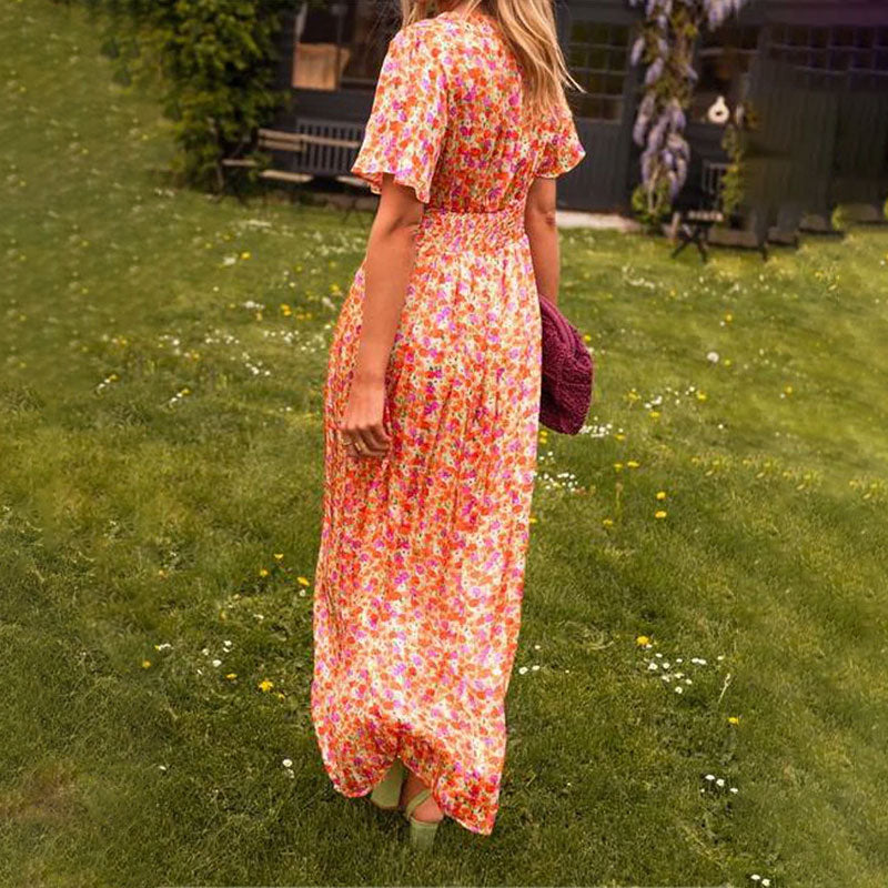 Emma - Classic V-Neck Dress